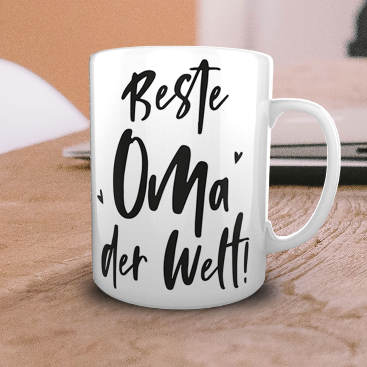 Beste Oma der Welt - Kaffeebecher 300ml weiß, nur bei Vivimento